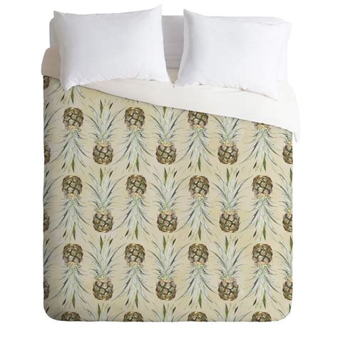 5% rewards with club o · 99% on time shipping Lisa Argyropoulos Pineapple Jungle Earthy Duvet Cover ...