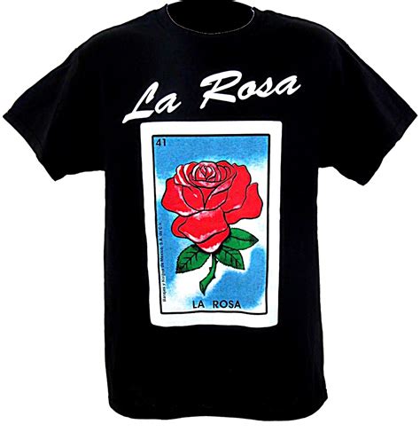 41 la rosa mexican loteria t shirts tees cotton shirts