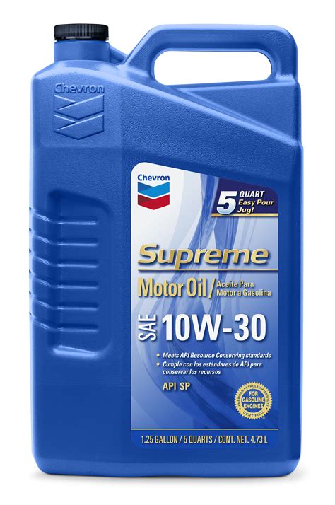 Chevron Supreme 10w 30 Motor Oil 5qt