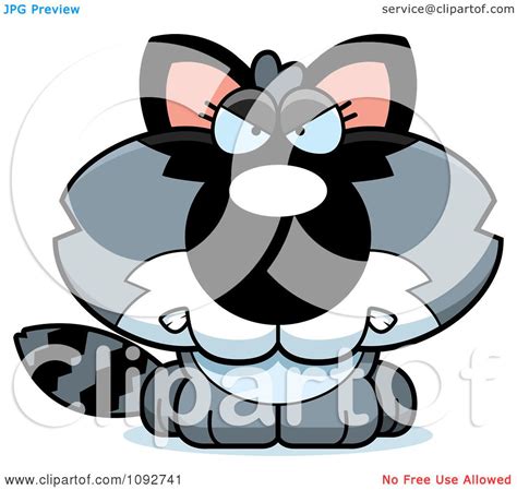 Clipart Mean Baby Raccoon Royalty Free Vector Illustration By Cory Thoman