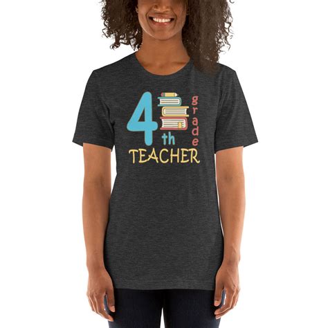 Fourth Grade Teacher Shirt 4th Grade Teacher Tee Fourth Etsy