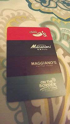Check the balance of your macaroni grill gift card. #Coupons #GiftCards $50 CHILI'S, MACARONI GRILL, MAGGIANO'S,ON THE BORDER GIFT CARD #Coupons # ...