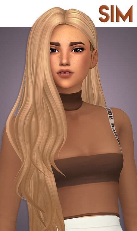 An Animated Image Of A Woman With Long Blonde Hair Wearing A Brown Top