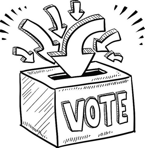 Vote Ballot Box Drawing Illustrations Royalty Free Vector Graphics