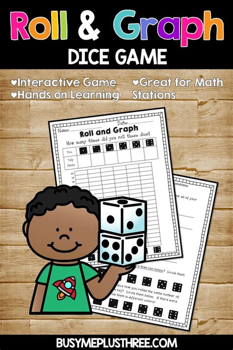 There are no worksheets here! Roll and Graph Math Dice Game for First & Second Grade ...