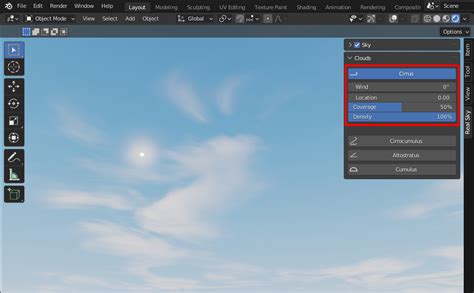 Blender Addon Real Skyでリアルな空を描写する ネコニウム研究所