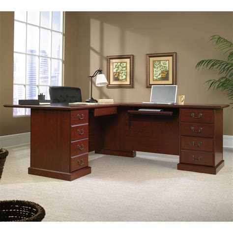 Upgrade your home office with an executive desk in a beautiful cherry finish from sauder. Sauder Heritage Hill Executive Desk | Desks | Home Office ...