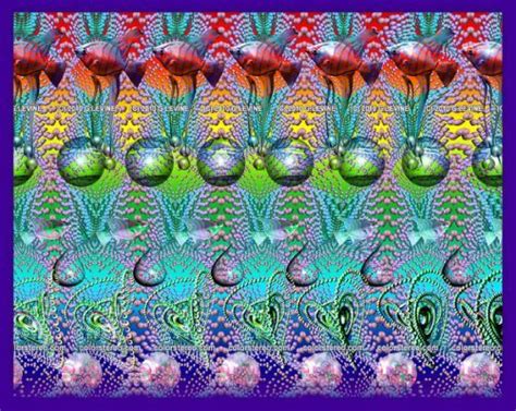 Color Stereo Animal Stereograms Magic Eyes Illusions Optical Illusions