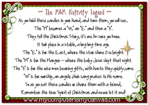 M&m christmas poem (8075 downloads) christmas m & m's. My Computer is My Canvas: Christmas in July... M&M ...