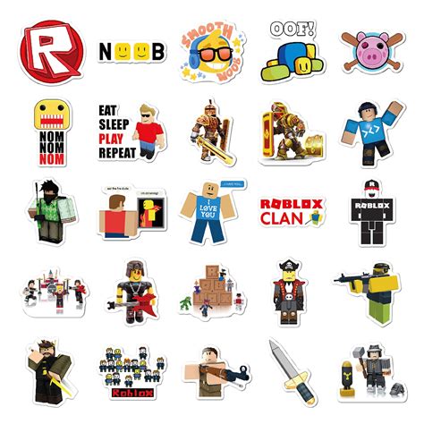 Roblox Sticker Pack 100pcs Gaming Stickers Cool Cartoon Etsy