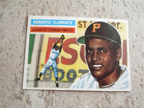 Check spelling or type a new query. Lot Detail - 1956 Topps Roberto Clemente baseball card #33 with very nice front, back damage ...