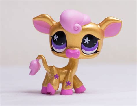 Littlest Pet Shop Lps Golden Ox Cow 2009 Chinese New Year Special