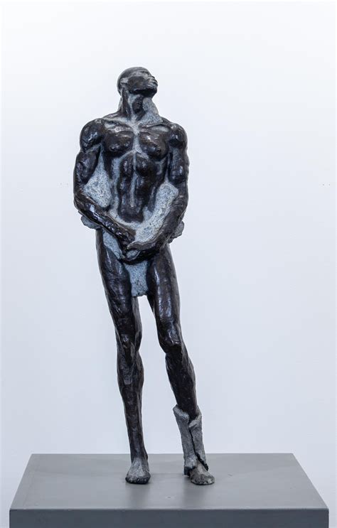 Art Collectibles Naked Man Sitting Bronze Sculpture Statue Erotic Nude Man Figurine Male