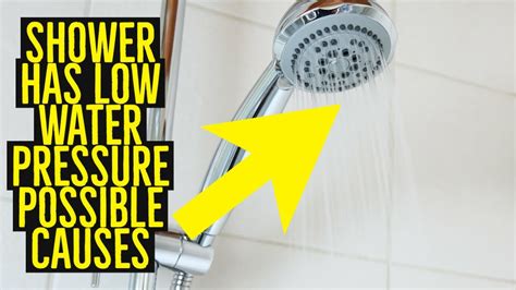 Why A Shower Has Low Water Pressure Youtube