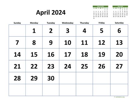 April Calendar Printabulls Lonee Rafaela