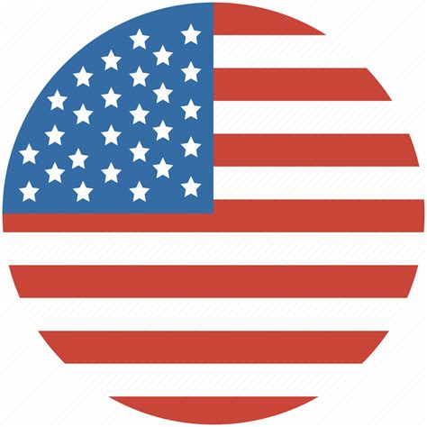 United Us States Flag Circle America Icon Download On Iconfinder
