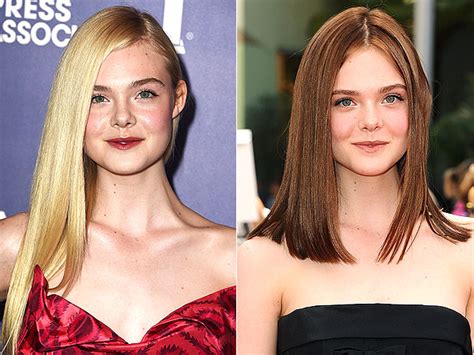 Elle Fanning Goes Brunette And Gets A Cut See Her Dramatic New Look