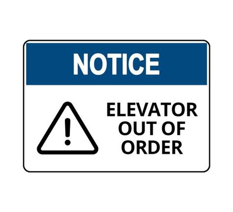 Also if your product has gone out of order after warranty period expiration we can repair it at your cost (including. Shop OSHA NOTICE Elevator Out Of Order Sign - Housekeeping ...