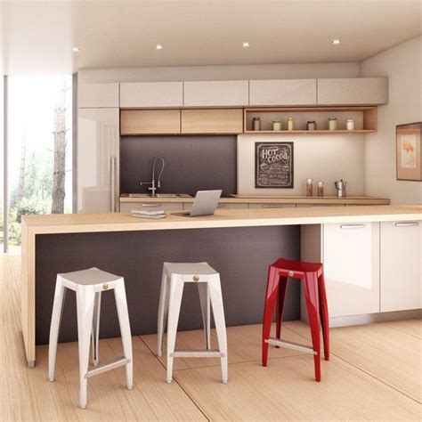 Table de bar, tabourets et autres pour votre maison. Pack Mange debout et 4 tabourets métal Design - Table de cuisine - ilot de cuisine