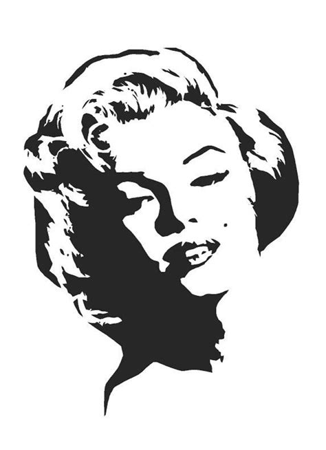 Marilyn Monroe Stencils In A3a4a5 Sheet Sizes Thicker 190 Etsy