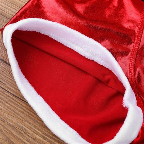 sexy men s christmas holiday red santa claus costume boxers shorts underpants ebay