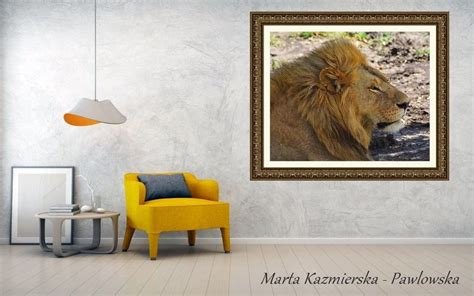 Lion King Portrait Framed Print By Marta Kazmierska Portrait Frame