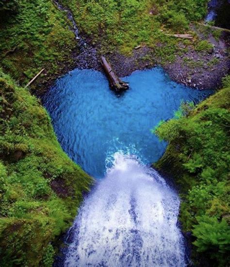 Heart Waterfall Scenic Waterfall Nature Beautiful Nature