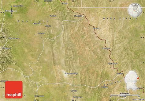 Satellite Map Of Hidalgo
