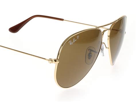Ray Ban Rb3025 Aviator Gold Brown 001 57 Polarised Sunglasses Feel Good Contacts Uk