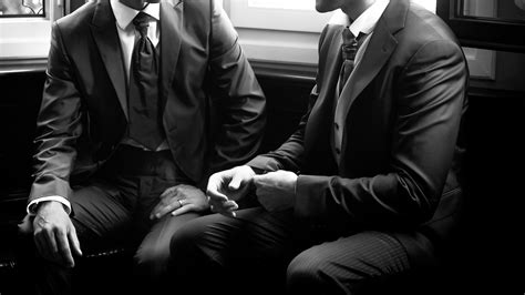 Wallpaper Men Suits Darkness Black And White Monochrome