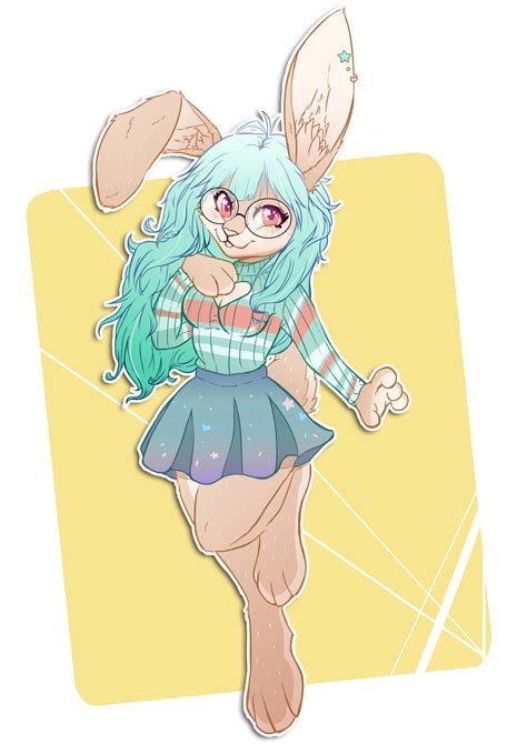 Commission Anthro Bunny By Azelleca On Deviantart