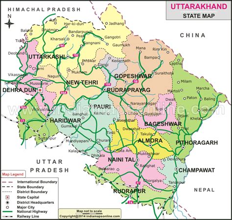Uttarakhand Map State Map Of Uttarakhand India