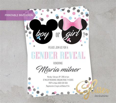 Excited To Share This Item From My Etsy Shop Minnie Or Mickey Gender