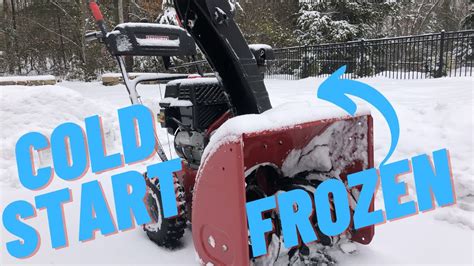 How To Start Snow Blower Cold Start Freezing Temps Youtube
