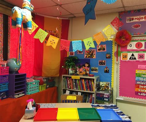 My Colorful Elementary Spanish Classroom Spanish Classroom Decor Classroom Decorations
