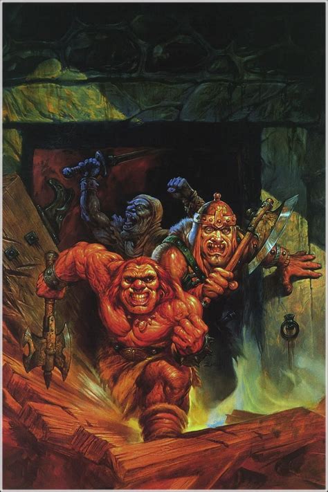 Ogros Jeff Easley Dungeon Masters Guide Dungeons And Dragons Art