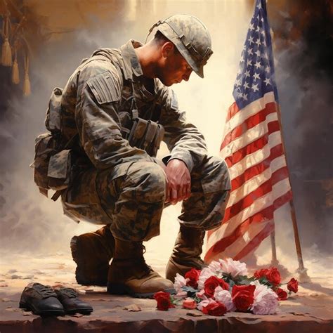 Premium Ai Image Honoring Service Celebrating Sacrifice Veterans Day