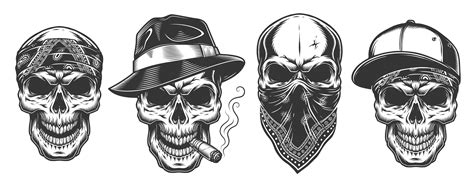 Gangster Skull Tattoo Drawings 11 Images Result Koltelo