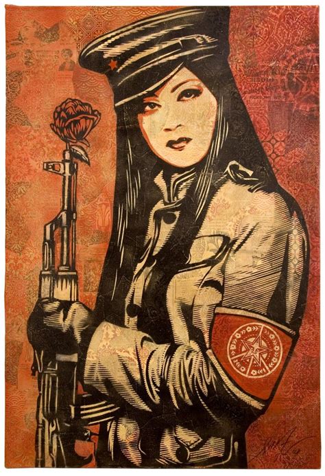 Peace Guard Canvas Obey Giant Shepard Fairey Art Propaganda Art