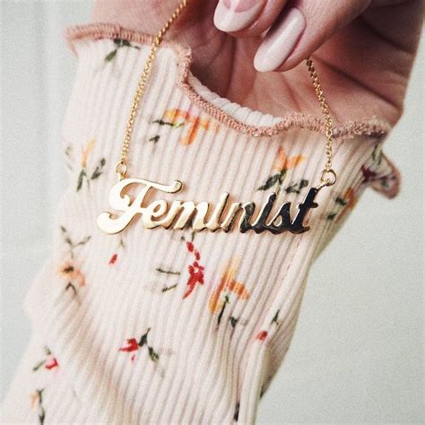 Feminist Necklace On Etsy POPSUGAR Fashion