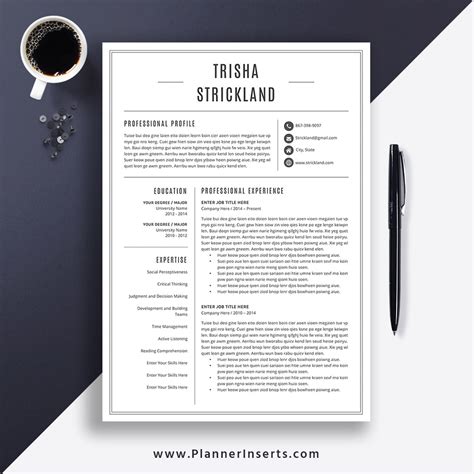 This will add weight to your growth, successes and abilities. Best Selling CV Template Word, Curriculum Vitae, Cover ...