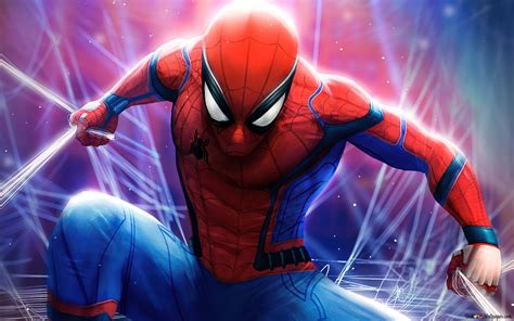 Spider Man Web Shoot Marvel 4k Wallpaper Download