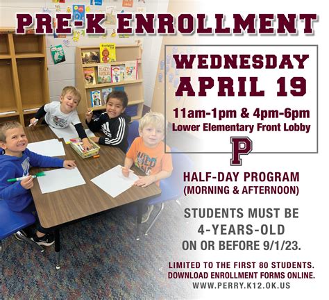 Pre K Enrollment Lower Elementary Perry Public Schools