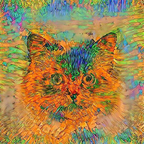 Abstractions Of Abstract Abstraction Of Cat Cat Art Abstract Cats
