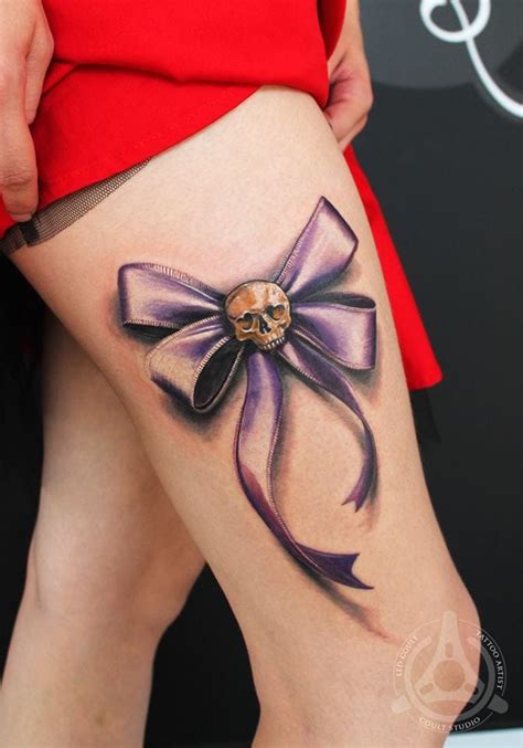 15 Frilly And Meaningful Bow Tattoos • Tattoodo