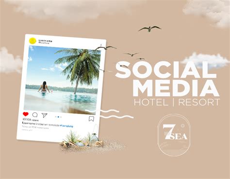 hotel resort social media on behance