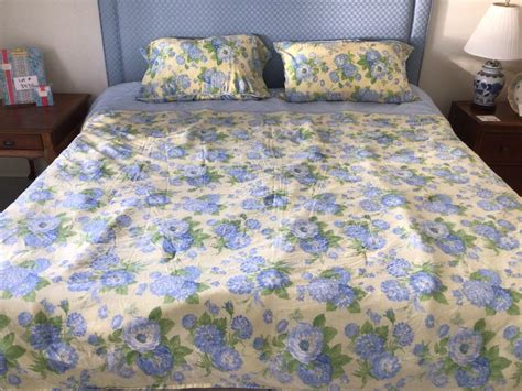 Lot 8490 Laura Ashley King Coverlet With 2 Pillows