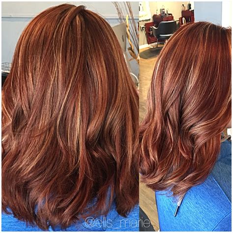 Red Copper Blonde Highlights Red Hair Hair