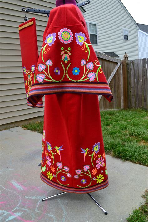Womens Traditional Embroidered Powwow Regalia Native American