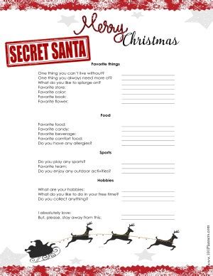 Get Into The Holiday Spirit Secret Santa Template Adults Will Help You Organize The Best Gift